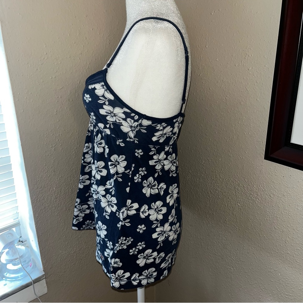 Vintage Y2K Hollister 2000s Floral Babydoll Tank Top - Picture 4 of 7